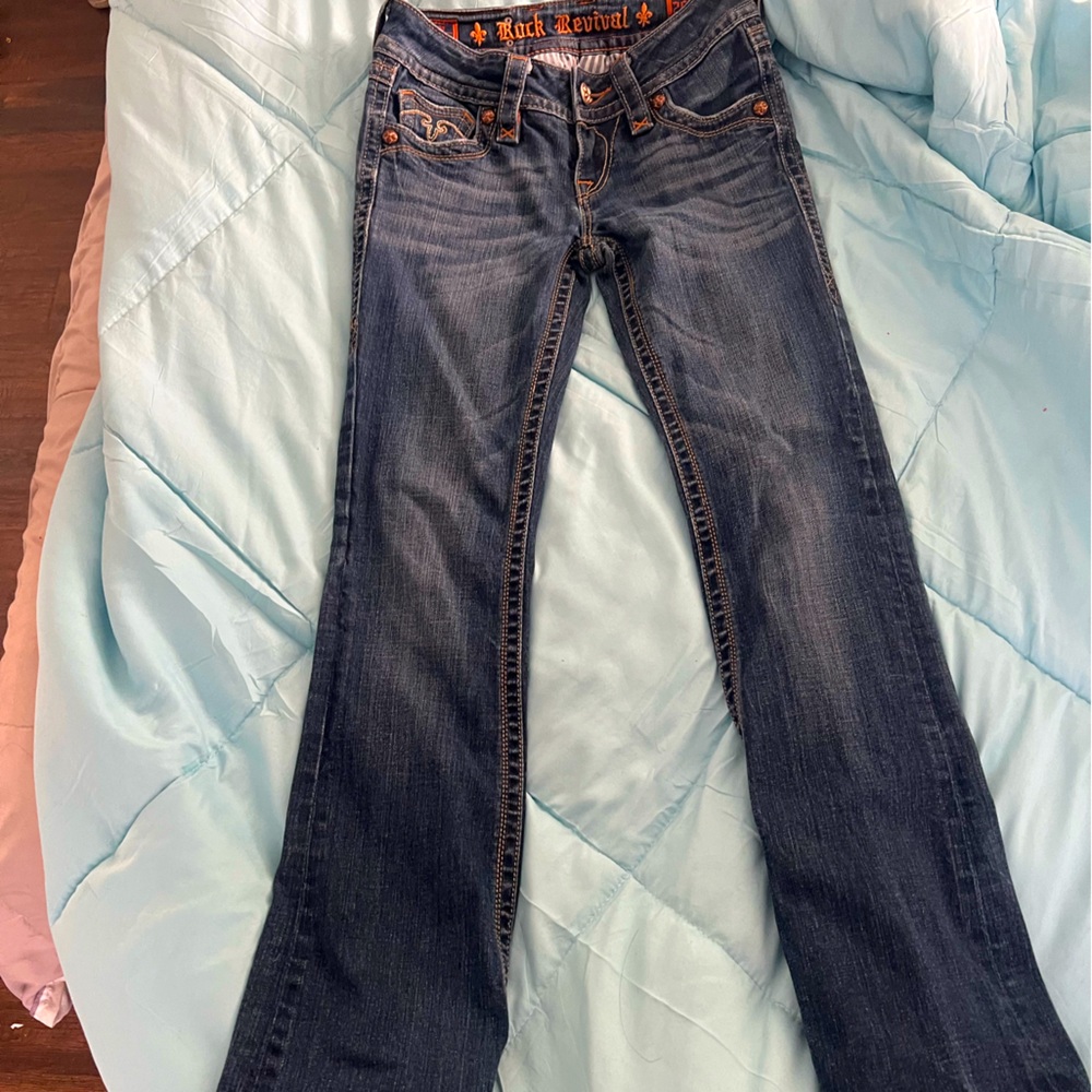 rock revival jeans size 26 ! the perfect vaquera and y2k jean:)